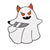 Cartoon Style Ghost Alloy Stoving Varnish Plating Kid's Brooches