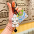 Cartoon Style Ice Cream Silica Gel Unisex Bag Pendant Keychain