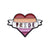 Cartoon Style Letter Heart Shape Alloy Stamping Stoving Varnish Plating Unisex Brooches