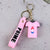 Cartoon Style Letter Pvc Unisex Bag Pendant Keychain