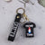 Cartoon Style Letter Pvc Unisex Bag Pendant Keychain