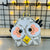 Cartoon Style Owl Pu Leather Unisex Bag Pendant Keychain