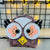 Cartoon Style Owl Pu Leather Unisex Bag Pendant Keychain