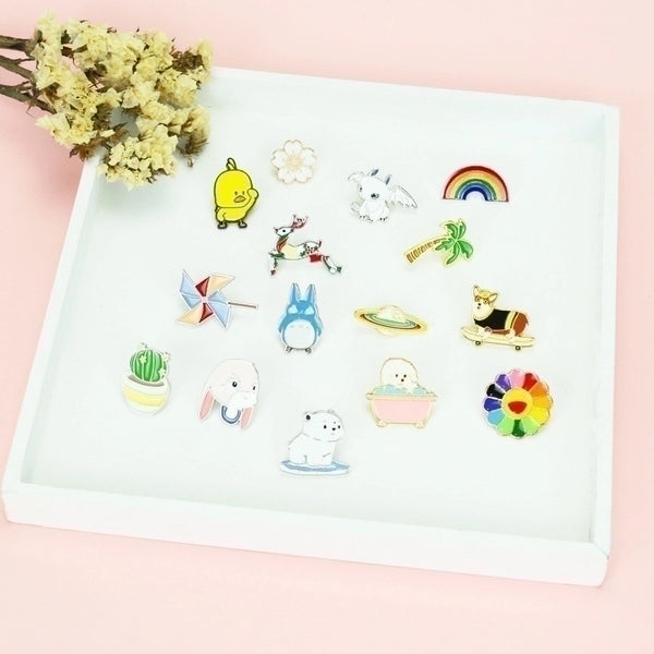 Cartoon Style Pin Alloy Plating No Inlaid Unisex Brooches