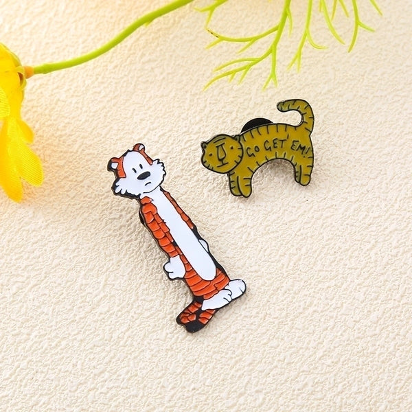 Cartoon Style Pin Animal Alloy Enamel Unisex Brooches