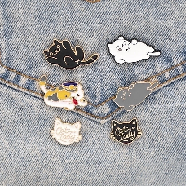 Cartoon Style Pin Animal Alloy Enamel Unisex Brooches