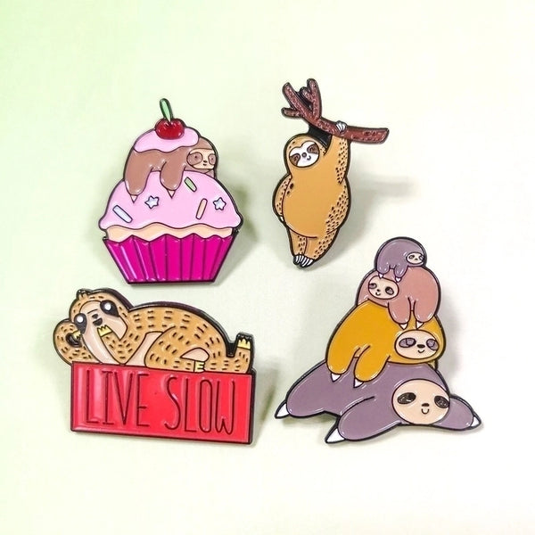 Cartoon Style Pin Animal Alloy Enamel Unisex Brooches