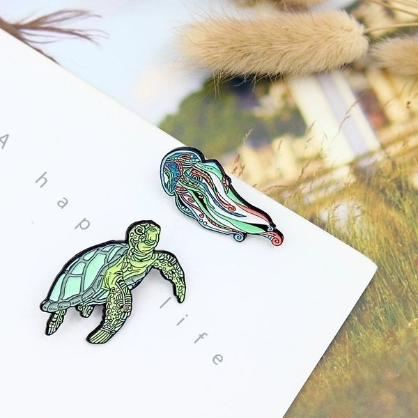 Cartoon Style Pin Animal Alloy Enamel Unisex Brooches