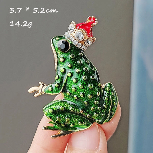 Cartoon Style Pin Animal Alloy Inlay Rhinestones Unisex Brooches