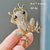 Cartoon Style Pin Animal Alloy Inlay Rhinestones Unisex Brooches