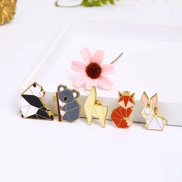 Cartoon Style Pin Animal Alloy Patchwork Plating Unisex Brooches