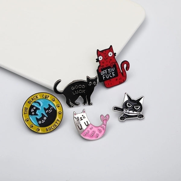 Cartoon Style Pin Animal Alloy Plating No Inlaid Unisex Brooches