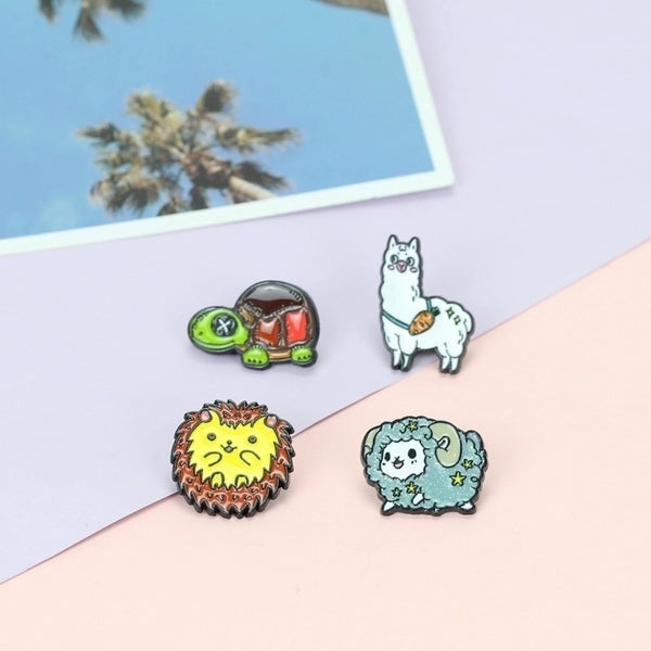 Cartoon Style Pin Animal Alloy Plating No Inlaid Unisex Brooches