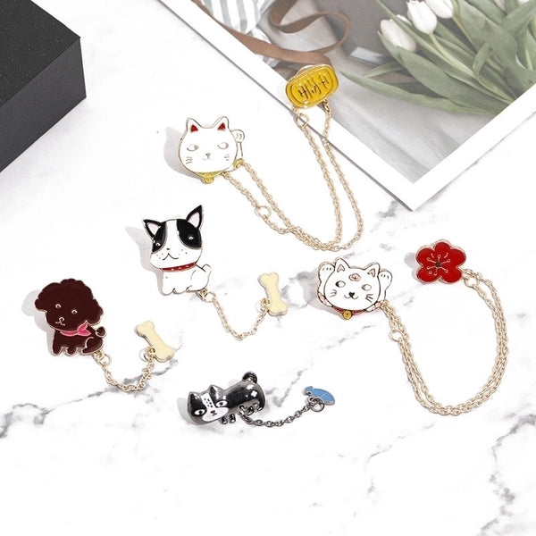 Cartoon Style Pin Animal Alloy Plating No Inlaid Unisex Brooches