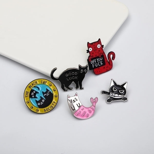 Cartoon Style Pin Animal Alloy Plating Unisex Brooches