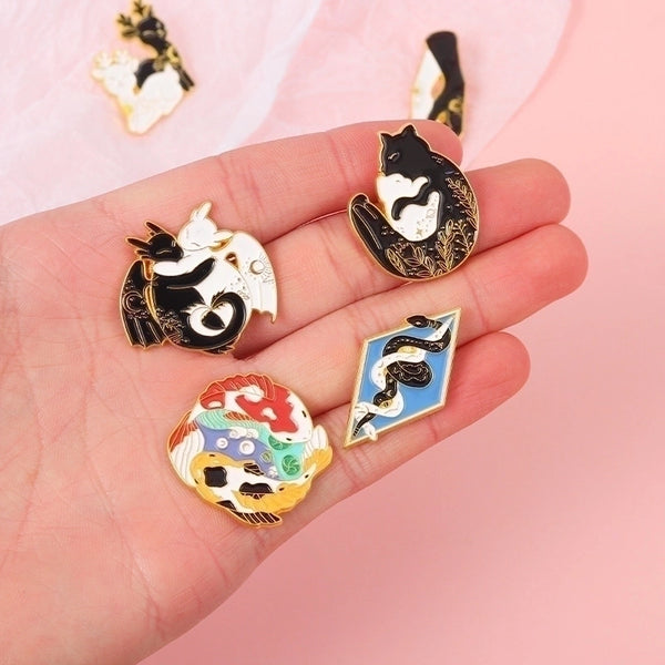 Cartoon Style Pin Animal Alloy Plating Unisex Brooches