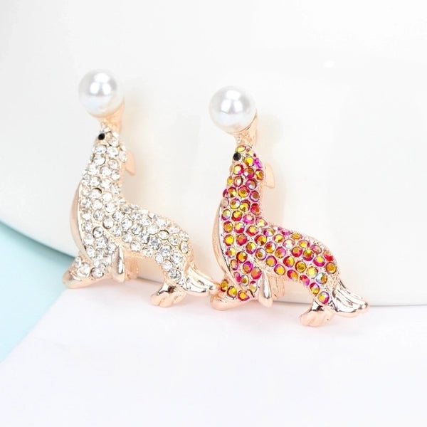 Cartoon Style Pin Animal Alloy Plating Unisex Brooches