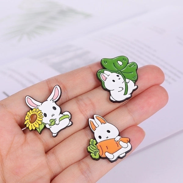 Cartoon Style Pin Animal Alloy Stoving Varnish No Inlaid Unisex Brooches