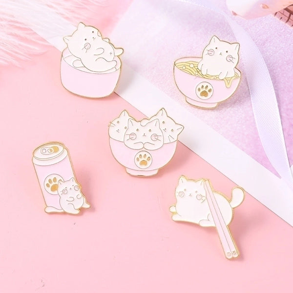 Cartoon Style Pin Animal Alloy Stoving Varnish No Inlaid Unisex Brooches