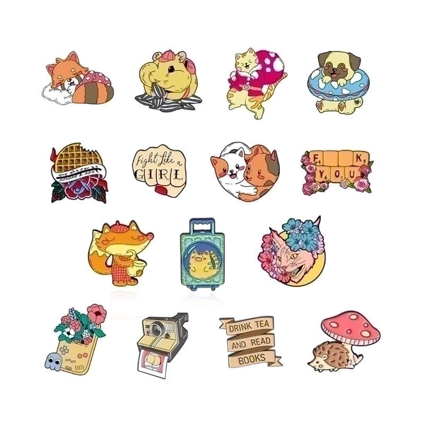 Cartoon Style Pin Animal Cartoon Alloy Unisex Brooches