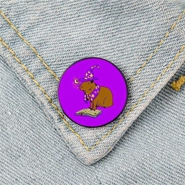 Cartoon Style Pin Animal Mixed Materials Printing Unisex Brooches