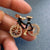 Cartoon Style Pin Bicycle Alloy Inlay Artificial Gemstones Unisex Brooches