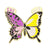 Cartoon Style Pin Butterfly Alloy Plating Women'S Brooches