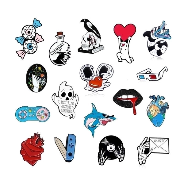 Cartoon Style Pin Cartoon Alloy Enamel Unisex Brooches