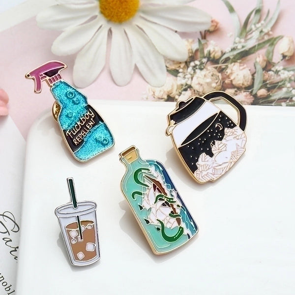 Cartoon Style Pin Cartoon Alloy Enamel Unisex Brooches