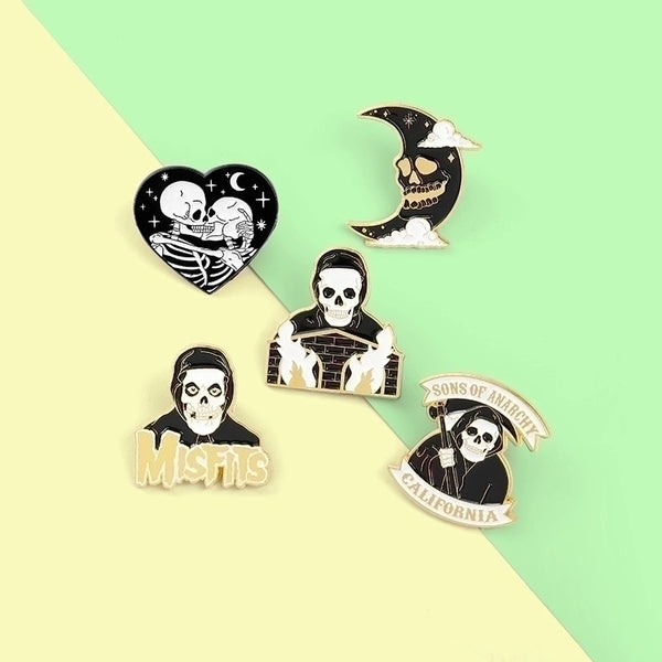 Cartoon Style Pin Cartoon Character Alloy Inlaid Gold Unisex Brooches