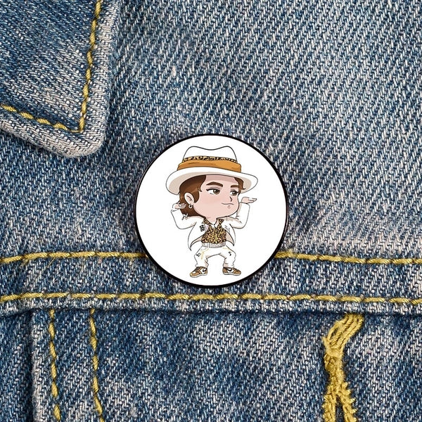 Cartoon Style Pin Cartoon Character Zinc Alloy Printing Women's Brooches