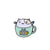 Cartoon Style Pin Cup Cat Alloy Enamel Metal Unisex Brooches