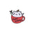 Cartoon Style Pin Cup Cat Alloy Enamel Metal Unisex Brooches