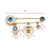 Cartoon Style Pin Devil'S Eye Alloy Inlay Rhinestones Women'S Brooches