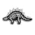 Cartoon Style Pin Dinosaur Alloy Plating Unisex Brooches