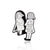 Cartoon Style Pin Doll Cat Alloy Stoving Varnish Unisex Brooches