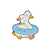 Cartoon Style Pin Duck Alloy Stoving Varnish Unisex Brooches