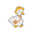 Cartoon Style Pin Duck Alloy Stoving Varnish Unisex Brooches