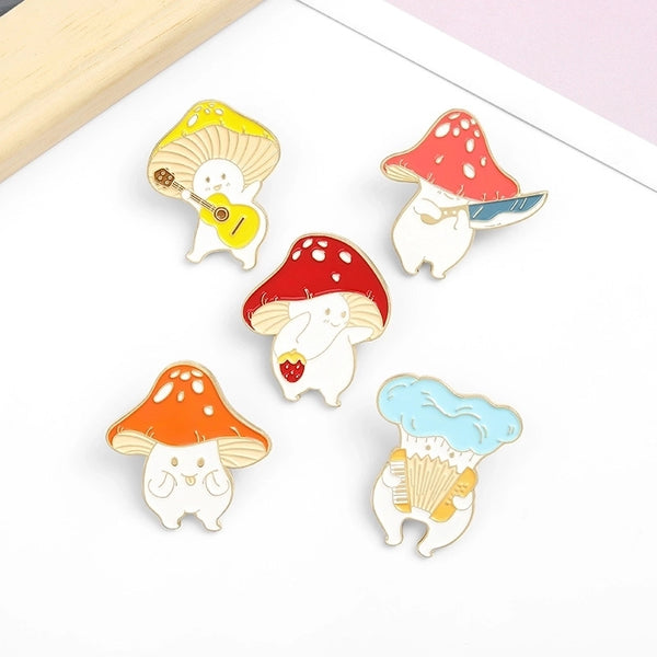 Cartoon Style Pin Flower Alloy Stoving Varnish No Inlaid Unisex Brooches