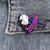 Cartoon Style Pin Heart Shape Alloy Printing Unisex Brooches