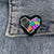 Cartoon Style Pin Heart Shape Alloy Printing Unisex Brooches