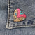 Cartoon Style Pin Heart Shape Mixed Materials Unisex Brooches