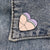 Cartoon Style Pin Heart Shape Mixed Materials Unisex Brooches