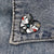 Cartoon Style Pin Heart Shape Mixed Materials Unisex Brooches