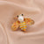 Cartoon Style Pin Imitation Pearl Alloy Rhinestone Enamel Unisex Brooches