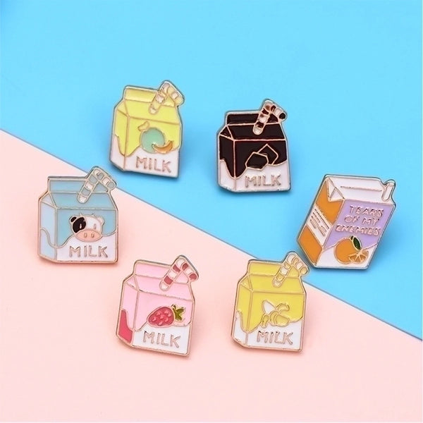 Cartoon Style Pin Letter Alloy Enamel Unisex Brooches