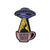 Cartoon Style Pin Letter Cup Alloy Stoving Varnish Unisex Brooches