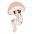 Cartoon Style Pin Mushroom Alloy Enamel Plating Unisex Brooches