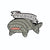 Cartoon Style Pin Shark Alloy Enamel Unisex Brooches