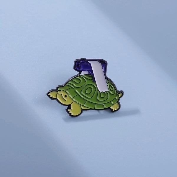 Cartoon Style Pin Tortoise Alloy Plating Unisex Brooches